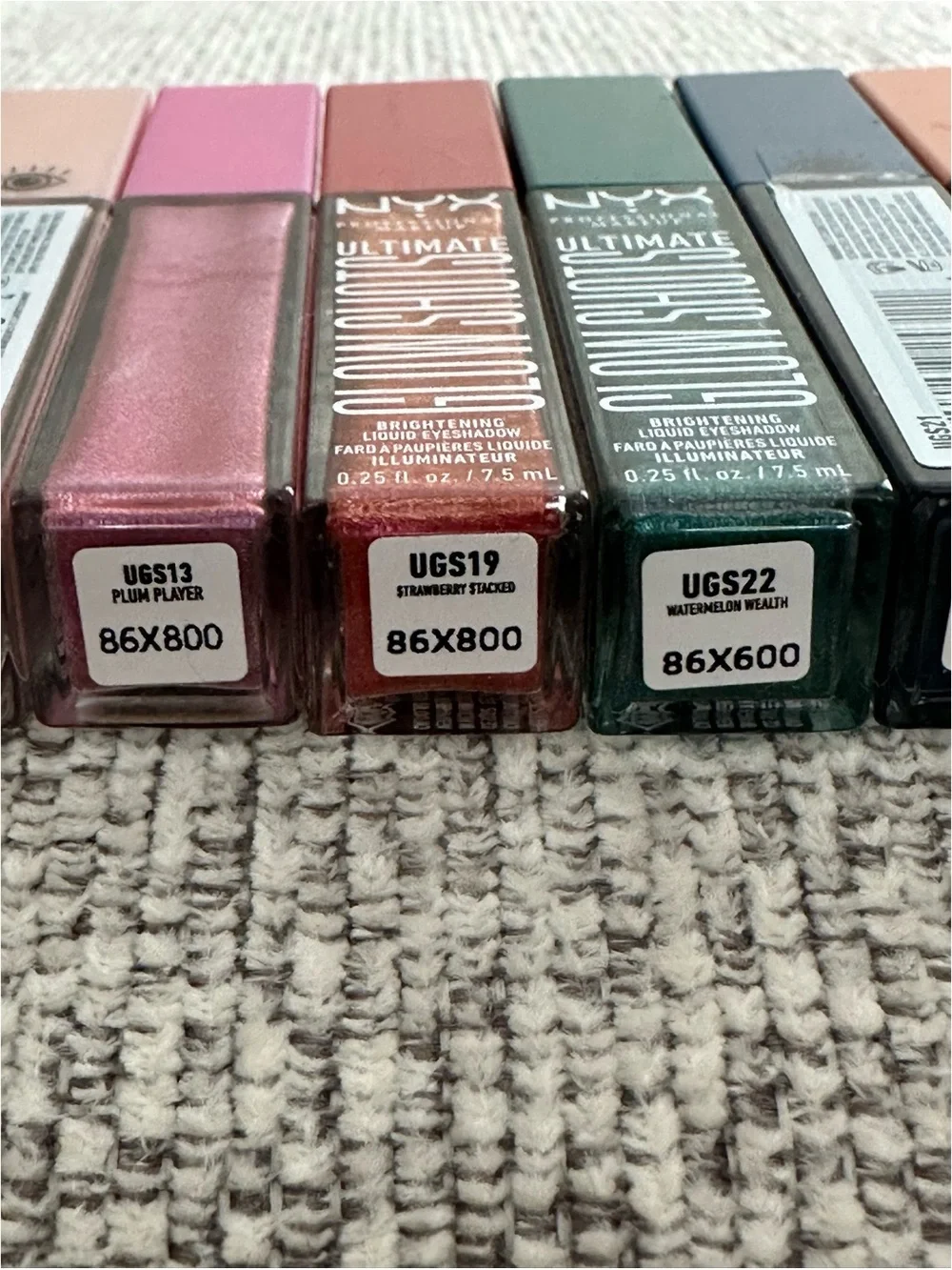 BRAND NEW NYX Makeup Ultimate Glow Shots Brightening Liquid Eyeshadow Lot of 10